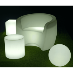 LOCATION FAUTEUIL LUMINEUX LED CLUB