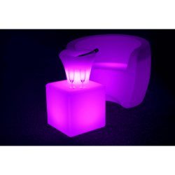 LOCATION FAUTEUIL LUMINEUX LED CLUB