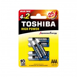 Piles LR6 - Pack de 6 TOSHIBA